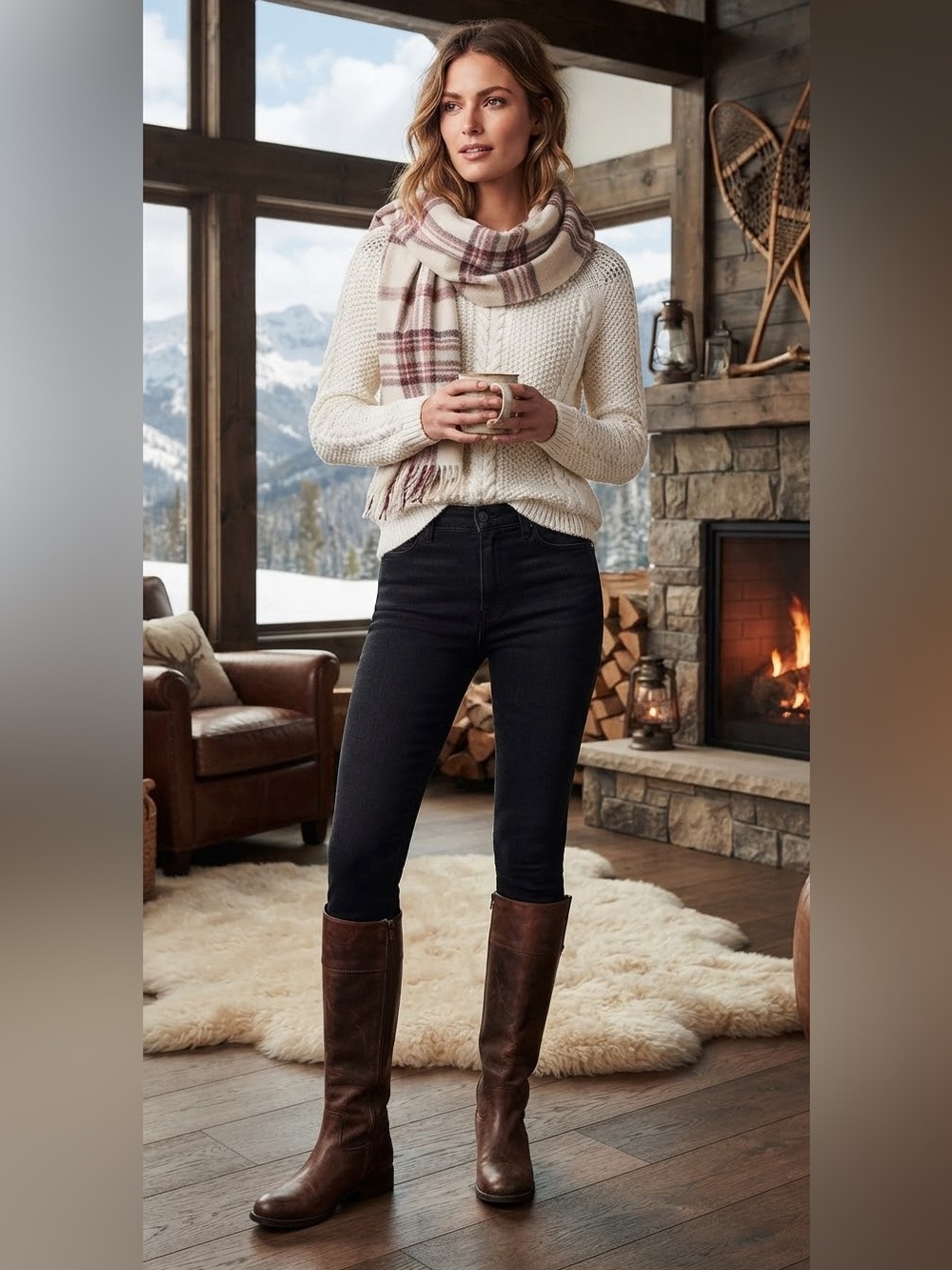 (#96) SUZY SHEIR Cableknit Sweater